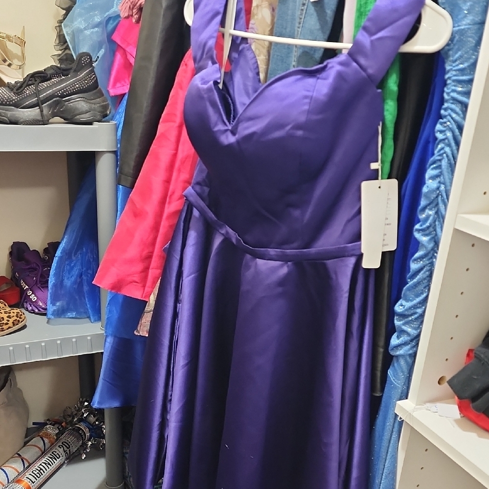 Elegant Purple Cocktail Dress